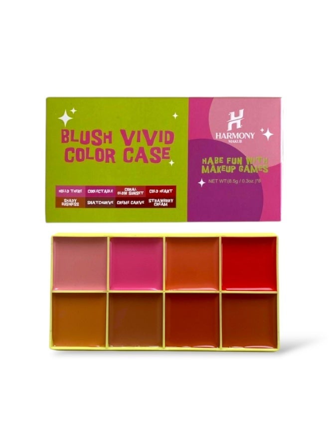 Harmony Multi-Use Creamy Blush & Contour Palette - 8 Shades - Image 1