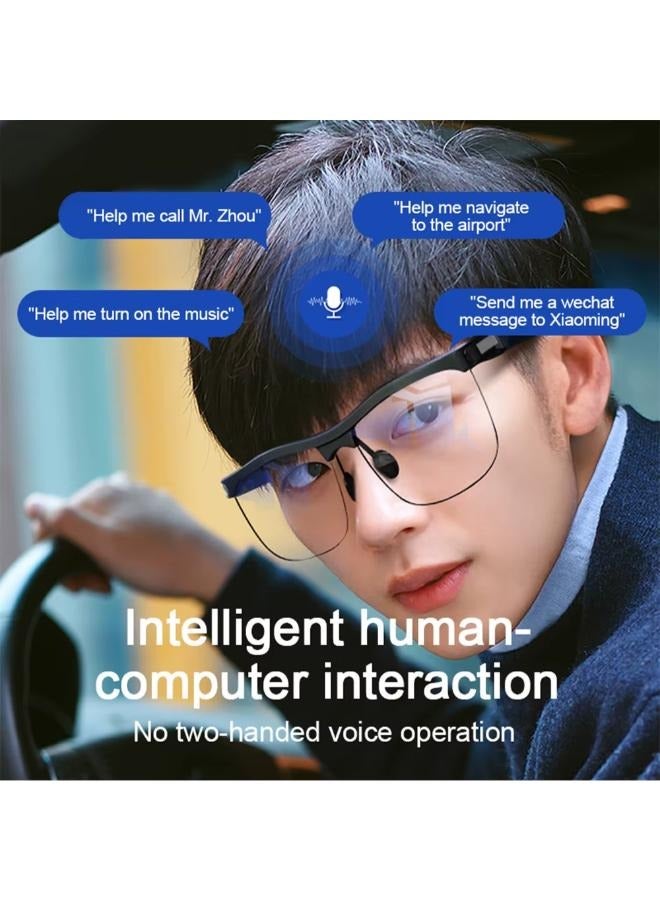 بلوري نظارات Blulory MG10 الذكية للموسيقى - بلوتوث 5.0، صوت هاي فاي، ضوء مضاد للأزرق، رياضة، مكالمات بدون استخدام اليدين (أسود) - Image 5