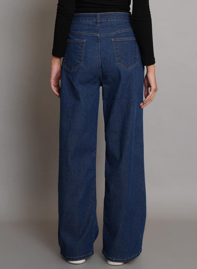 KOTTY Women's High Rise Cotton Lycra Blend Ankle Length Relaxed Fit Jeans - Image 5