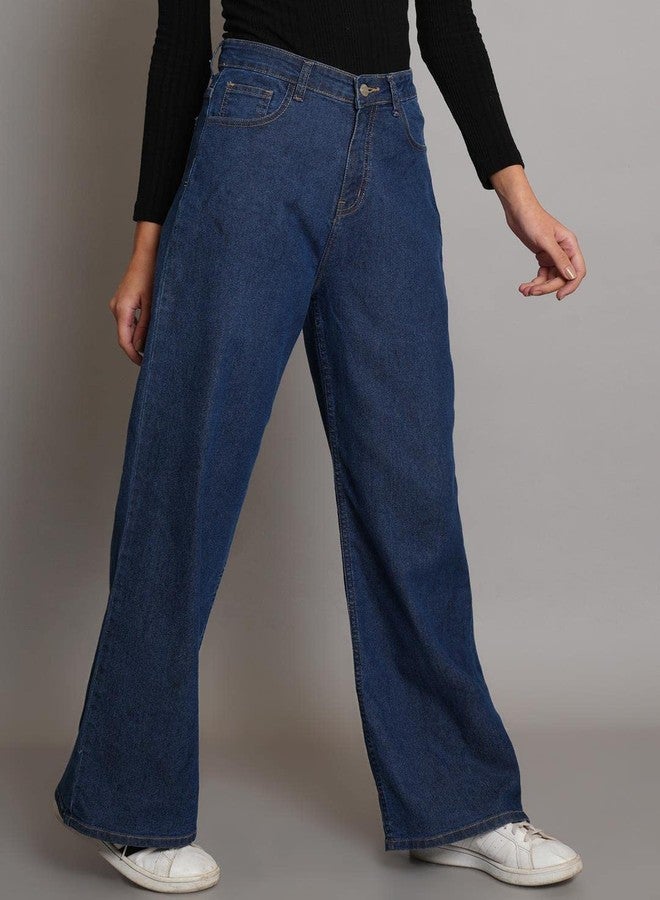 KOTTY Women's High Rise Cotton Lycra Blend Ankle Length Relaxed Fit Jeans - Image 3