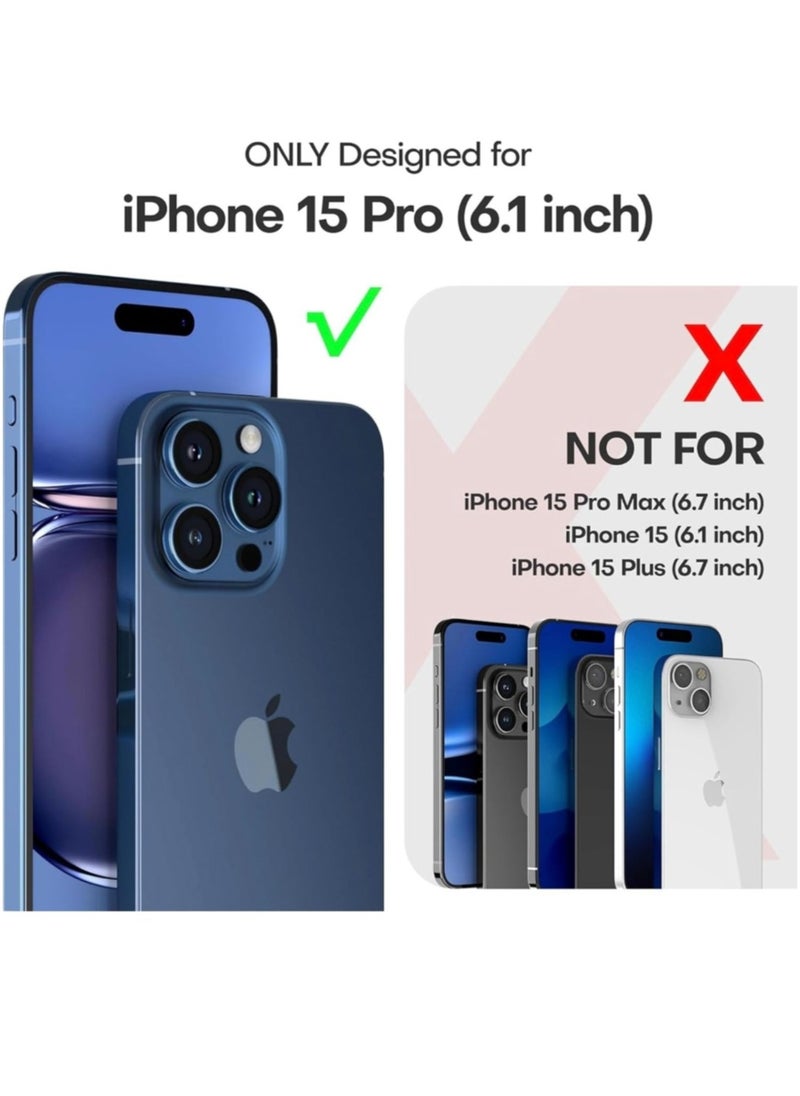 Generic - iPhone 15 Pro Case Clear Magsafe Ultra Thin Cover Anti-Yellowing Magnetic Cases with Screen Protector and Camera Lens Protector, Full Coverage Set for Apple iPhone 15 Pro 6.1 inch - Image 1