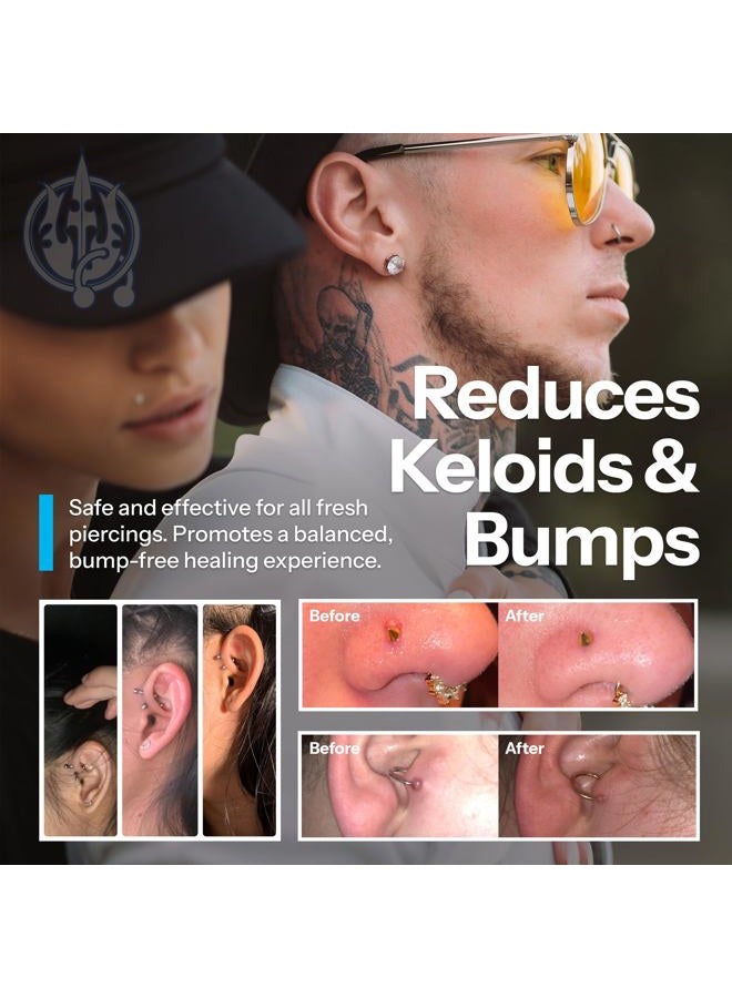 H2Ocean Piercing Aftercare Spray and Keloid Bump Removal– Sea Salt Spray for Body and Facial Piercings – Ear, Nose, Navel, Oral & Body Piercing Cleaner, Aftercare Solution for New Piercings– 4oz - Image 5