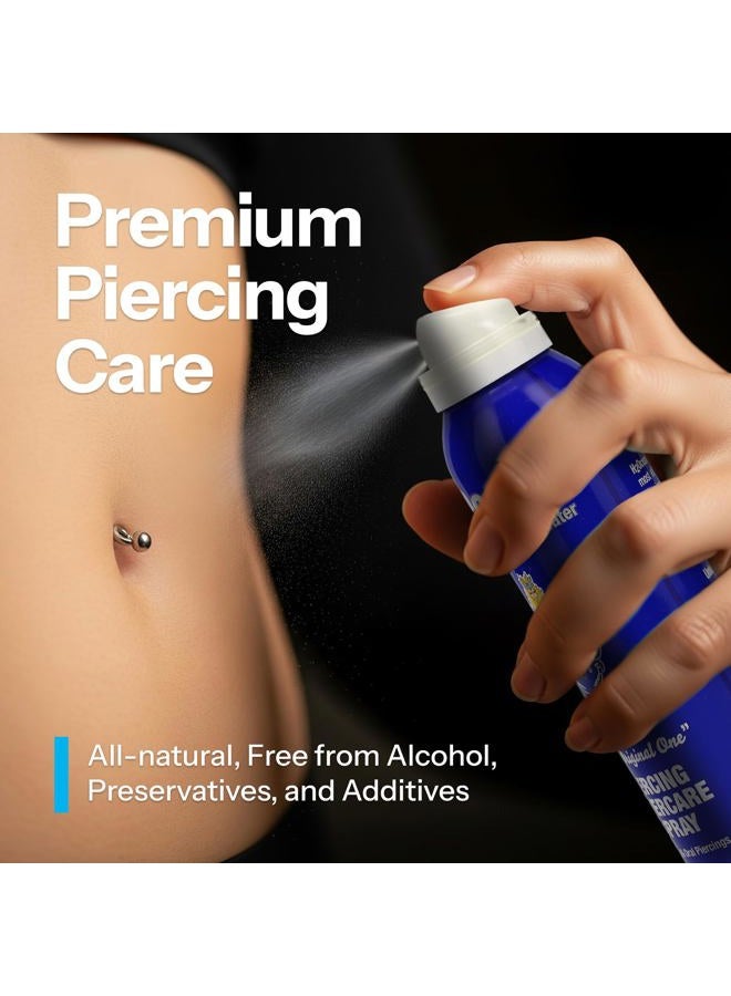 H2Ocean Piercing Aftercare Spray and Keloid Bump Removal– Sea Salt Spray for Body and Facial Piercings – Ear, Nose, Navel, Oral & Body Piercing Cleaner, Aftercare Solution for New Piercings– 4oz - Image 2