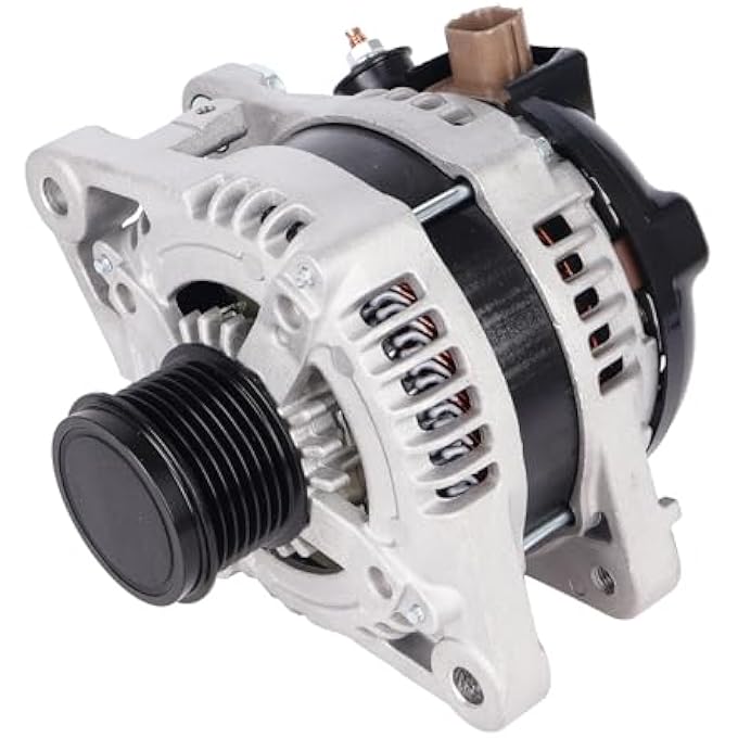 KUSATEC 270600P150 New Alternator Compatible with Toyota Avalon 05-18/Highlander 08-13/Venza 09-16; for Lexus ES350 07-18/RX350 07-09, V6 3.5L, 12V 130A CW 7-Groove Pulley, Replace# 11137N - Image 1