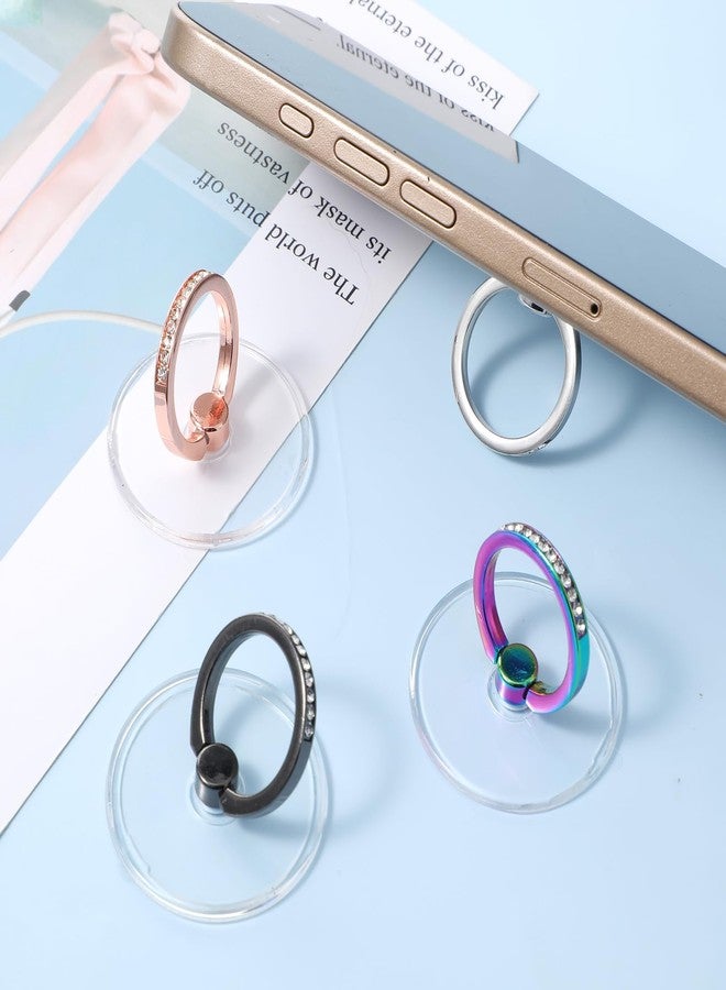 Ymapinc Cell Phone Ring Holder, Phone Case Ring, Bling Phone Ring Holder Grip with Rhinestone Finger Grip 360° Rotation Compatible with Phones Tablets Case - Image 4