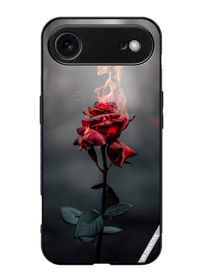 VR CREATIVE Protective Case Cover For Apple iPhone 17 Air Burning Rose Design Multicolour