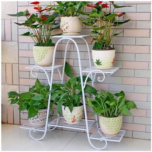Bee Creative Modern Metal Floor Flower Stands Planter for Living Room Bedroom Display Plant Stand Tall Indoor Plant Stand - Image 1