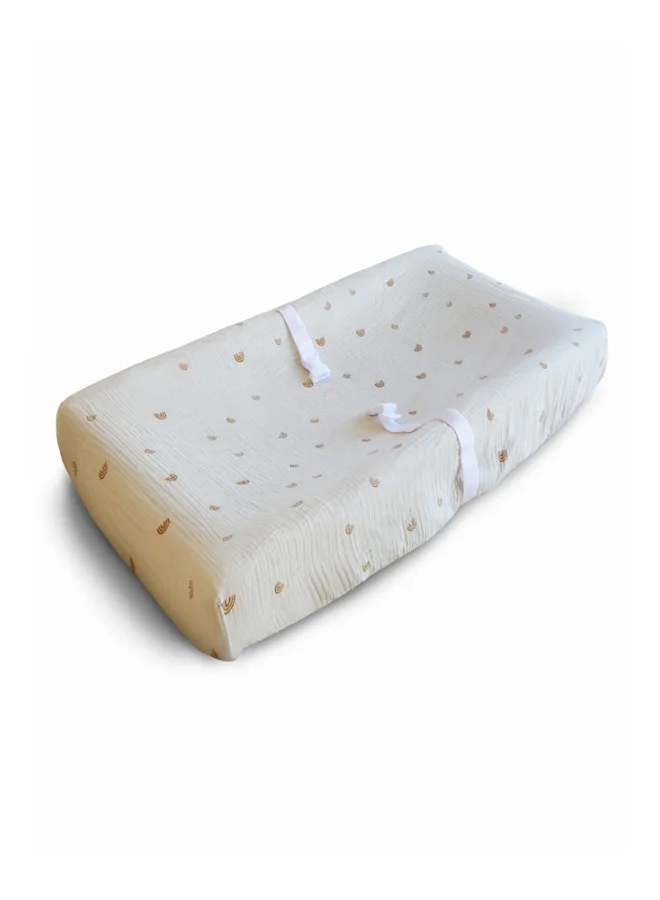 mushie Changing Pad Cover Rainbow