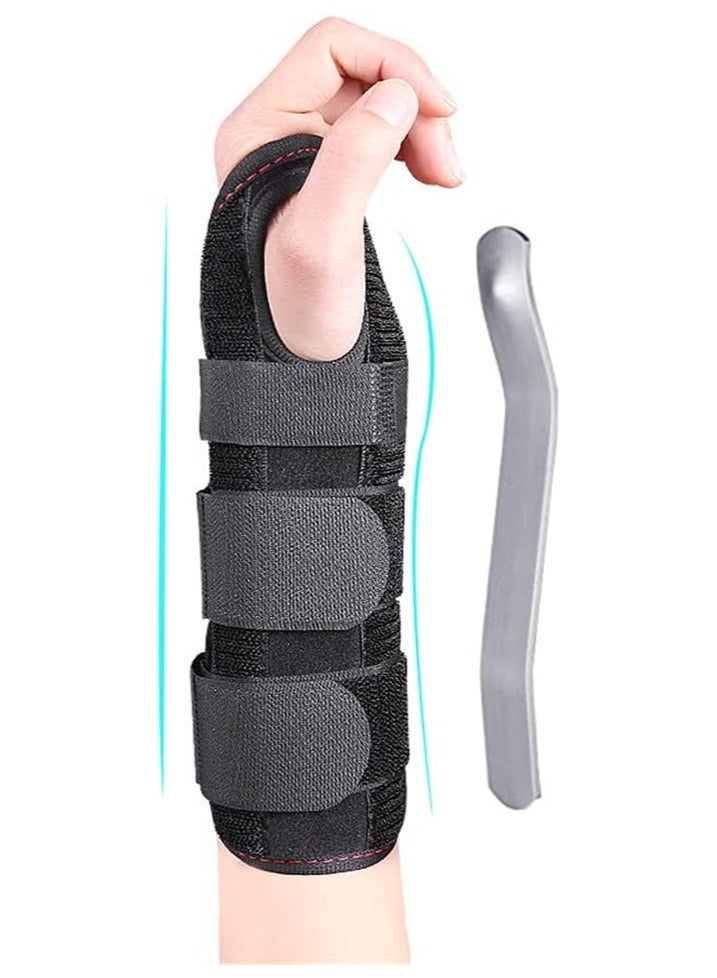 Wrist Brace for Carpal Tunnel Night Sleep Wrist Support Brace Wrist Splint Great for Wrist Pain Sprain Sports Injuries Joint Instability Suitable for Left and Right Hands - Image 2