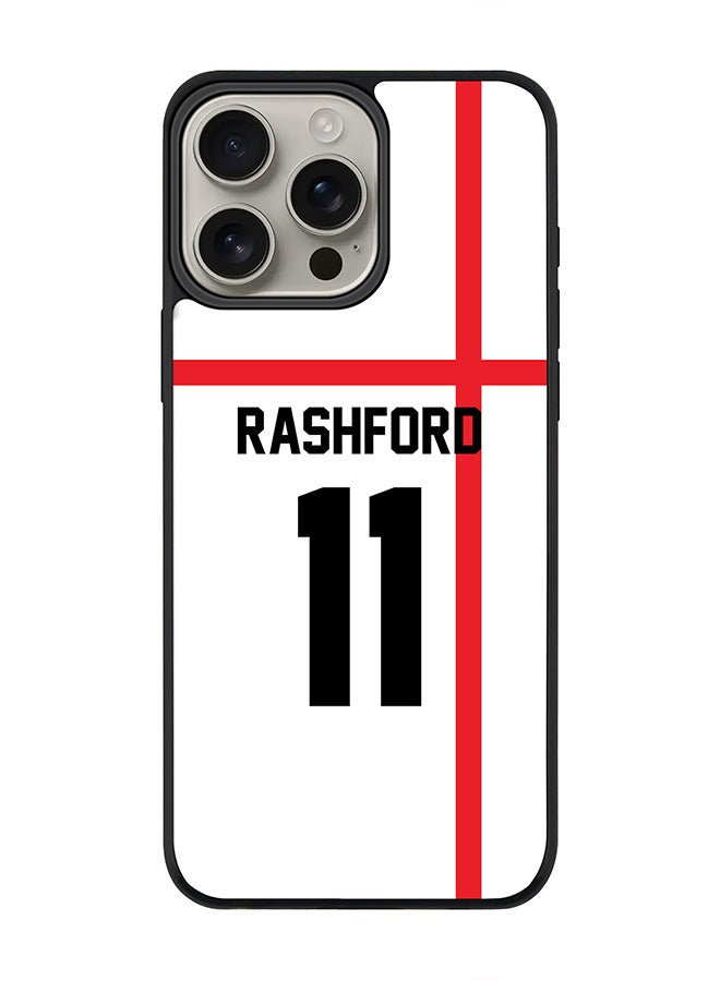 Stylizedd For iPhone 16 Pro Max Case [Compatible with MagSafe] Slim Magnetic cover Phone Case iPhone 16 Pro Max -Football - England  Rashford - Image 1
