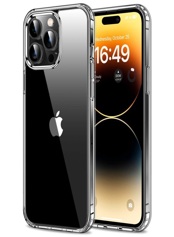 HOOMIL Crystal Clear Case for iPhone 14 Pro Max, Never Yellowing, Military Shockproof, Transparent Back Protective Case - Image 1