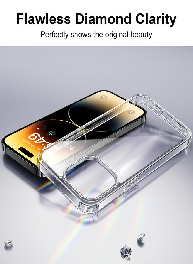 HOOMIL Crystal Clear Case for iPhone 14 Pro Max, Never Yellowing, Military Shockproof, Transparent Back Protective Case - Image 3