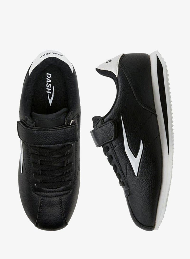 Dash Panelled Sneakers with Hook and Loop Closure - Image 3
