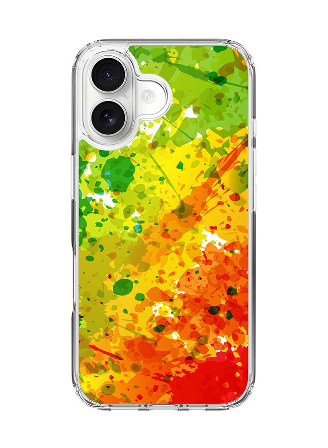 Stylizedd Classic Clear MagSafe Case for iPhone 17 , Hybrid Soft Case Flexible Edges Anti Drop TPU PC Gel Thin Transparent Cover [ Designed for iPhone 17 ] - Tropical Splash Full Print