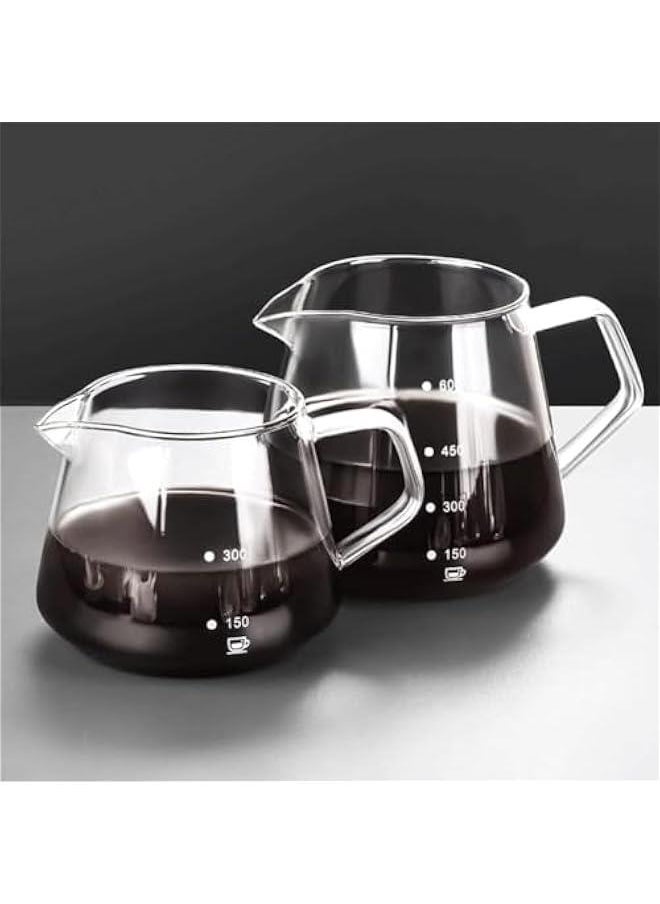 HOOKOR Pour Over Coffee Maker - 20 OZ /600ML Glass Carafe Coffee Server with Glass Coffee Dripper/Filter, Walnut Handle & Glass Lid, Drip Coffee Maker for Home Café Restaurant Camping (600ML)  - Image 5