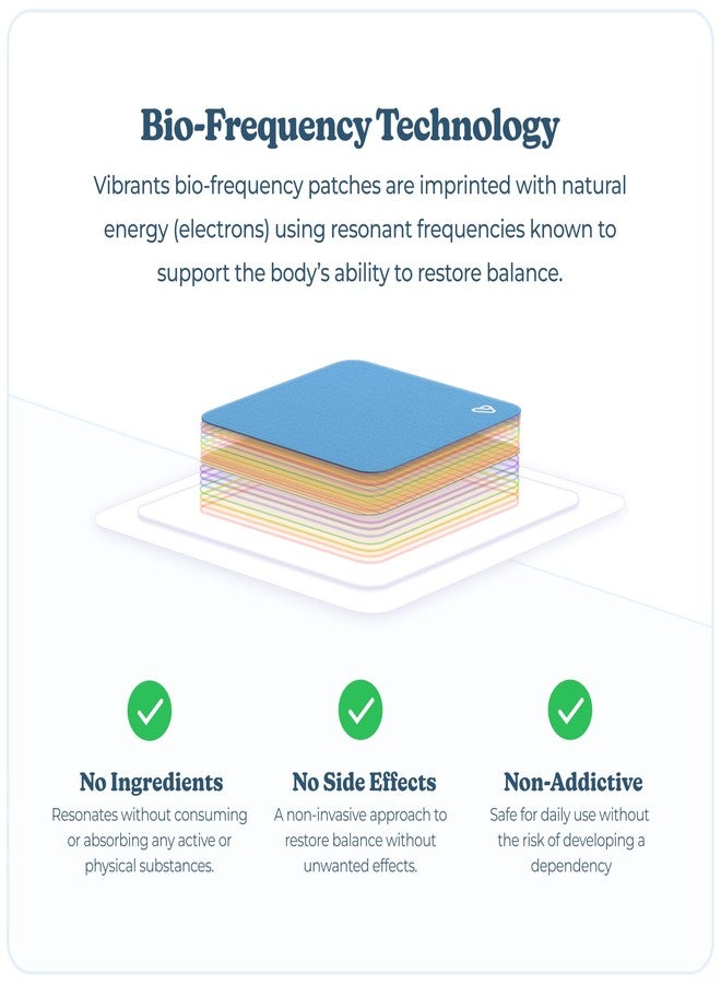 Vibrants Calm Down Patch | Vibrants Bio-Frequency Patches for Stress | Sample Pack - 7 Stress Patches - Image 3