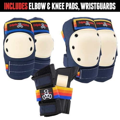 Triple Eight Saver Series 3-Pack Pad Set– Ideal for Skateboarding, In-line Skating, Roller Skating, and Biking - Image 3