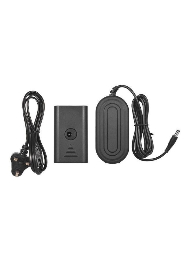 NIBEMINENT - Dummy Battery DC 8V 3A Switching Power Supply Adapter Black - Image 1
