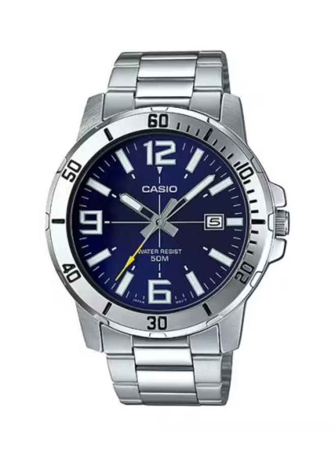 ساعة يد رجالية ستانلس ستيل بعقارب -- -  مم