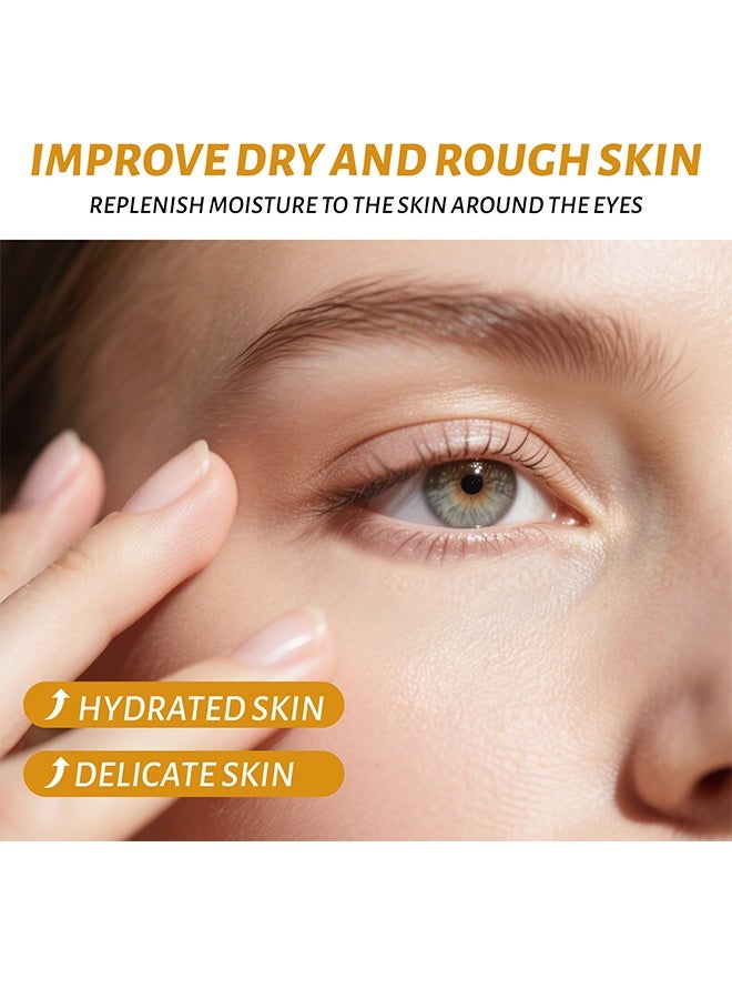 Dinkiss Lutein Eye Essence Oil, Vc Lutein Eye Essence Oil, Lutein Eye Serum, Lutein Eye Oil, Under Eye Oil Roller Ball, Japan Firming Anti-Aging Eye Serum For Eye Bags (8ml) - Image 4