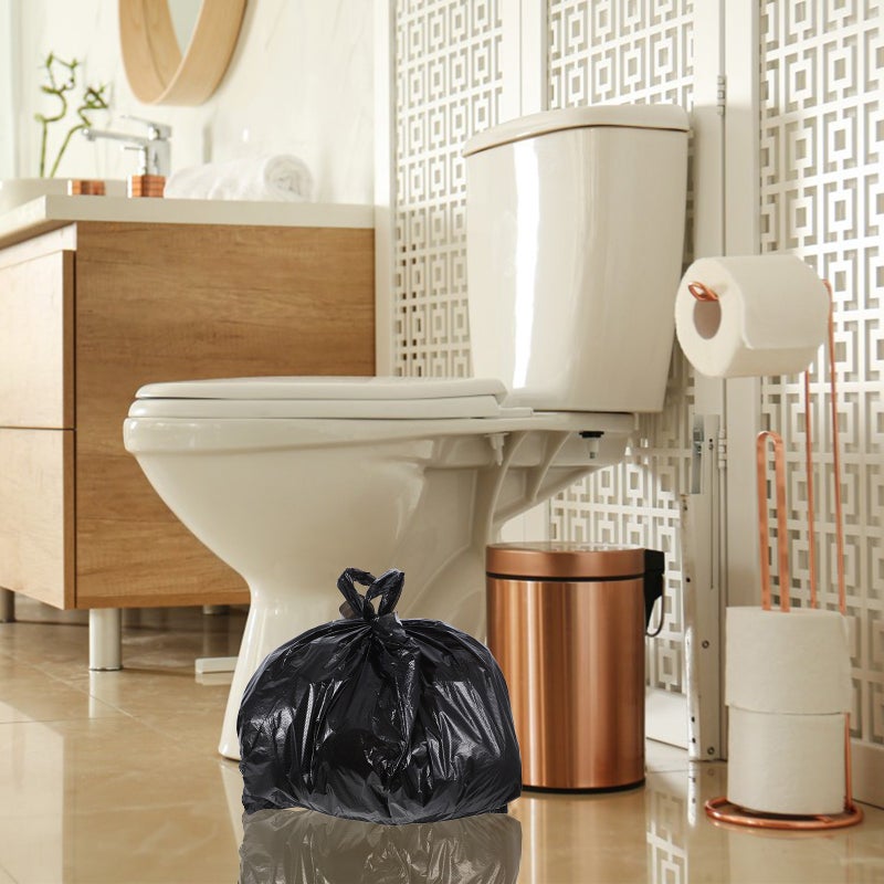 200 pcs Kitchen Trash Bags Wastebasket Liners Waste Basket Trash Bags Garbage Can Liners Trash Can Liner Bag Bathroom Waste Basket Liners - Image 3