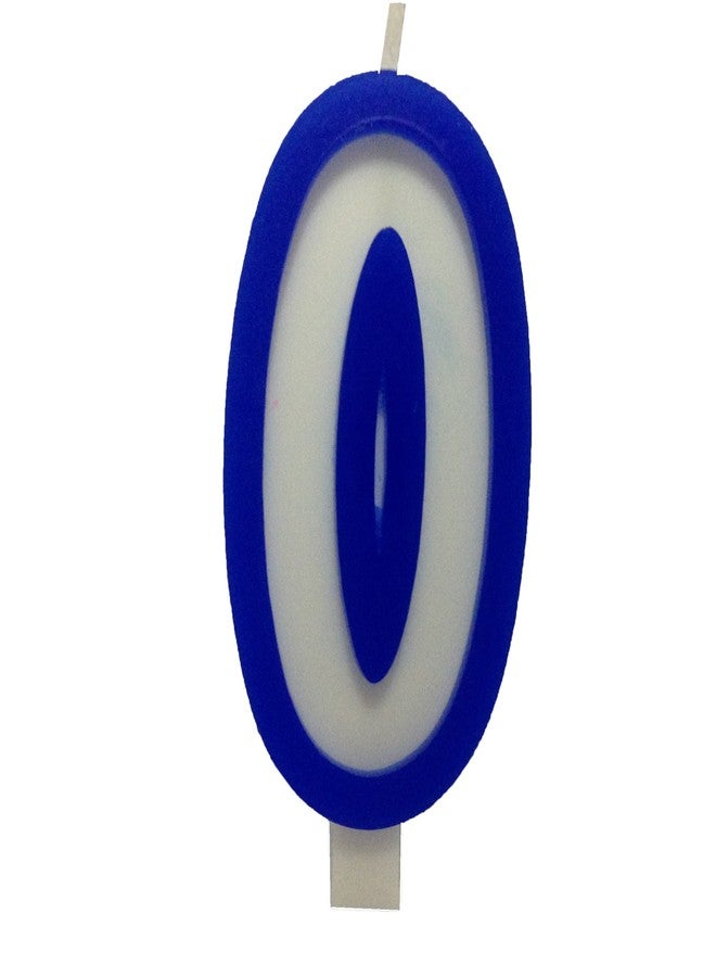 Funcart Blue and White Numerical 0 Style Candle - Image 1