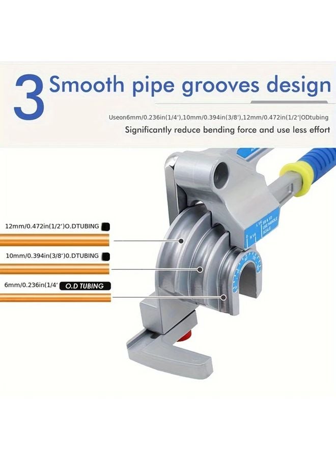 3 In 1 Manual Lever Tube Bender Metric Plumbing Electrical Industrial Use - Image 5