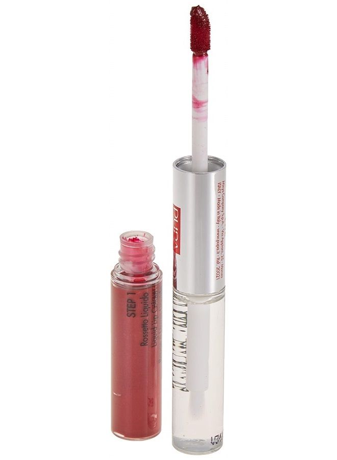 PUPA Milano Made To Last Lip Duo - Smudge-Proof Lip Color And Gloss - Highly Pigmented Shades - One Swipe Color Payoff - Gives Unrivaled Glassy Effect - Long Lasting - 005 Deep Ruby - 0.13 Oz