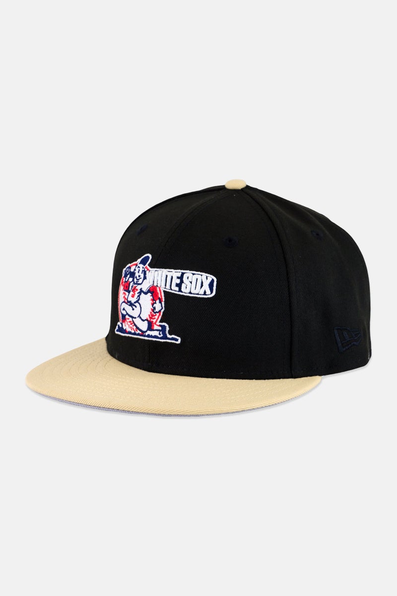 New Era x MLB Men Chicago White Sox Fitted Cap, Black - Image 1