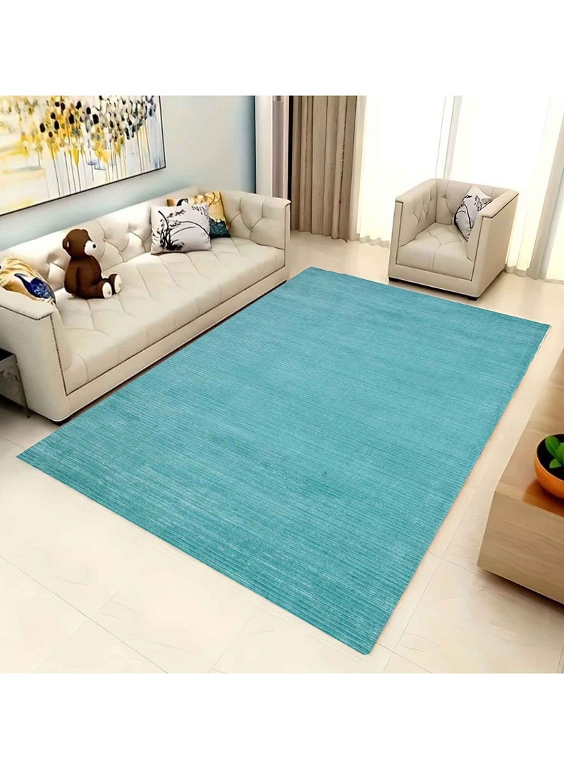 VENICE -100% VISCOSE RUG- 150X230 CMS-TURQUOISE - Image 2