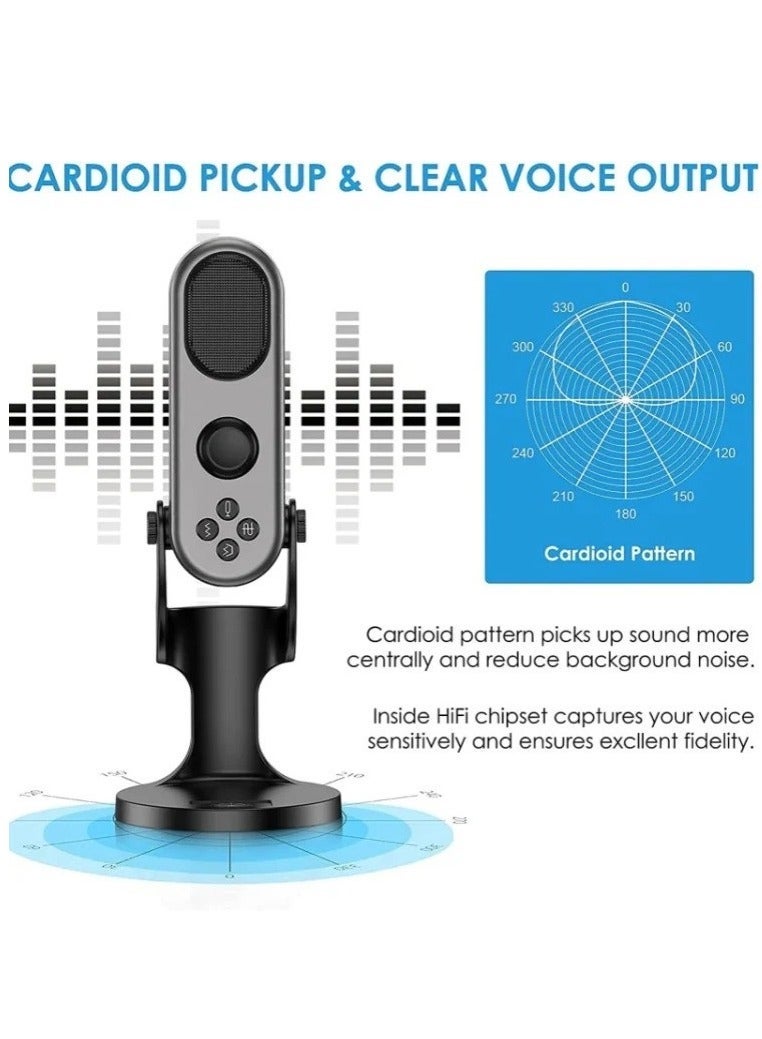 Jmary JMARY MC-PW7 USB DESKTOP CARDIOID NOISE REDUCTION MICROPHONE - Image 2