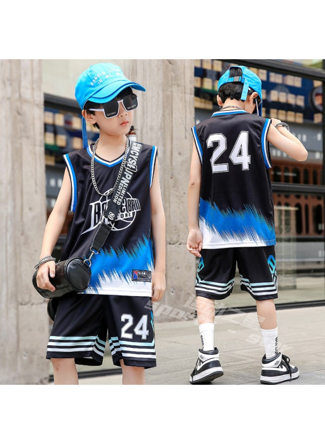 Children's Basketball Clothes Suit Summer Baby Sports Casual Vest Clothing Compeion Training Clothes Jersey Custom