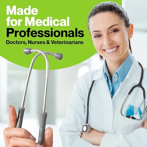 Durabasics Stethoscope Ear Tips Replacement for Littmann Stethoscopes Parts - Compatible with Littmann Ear Tips, Ear Pieces, Replacement Parts for Classic III, Cardiology 3, 4, & IV - Grey - Image 4