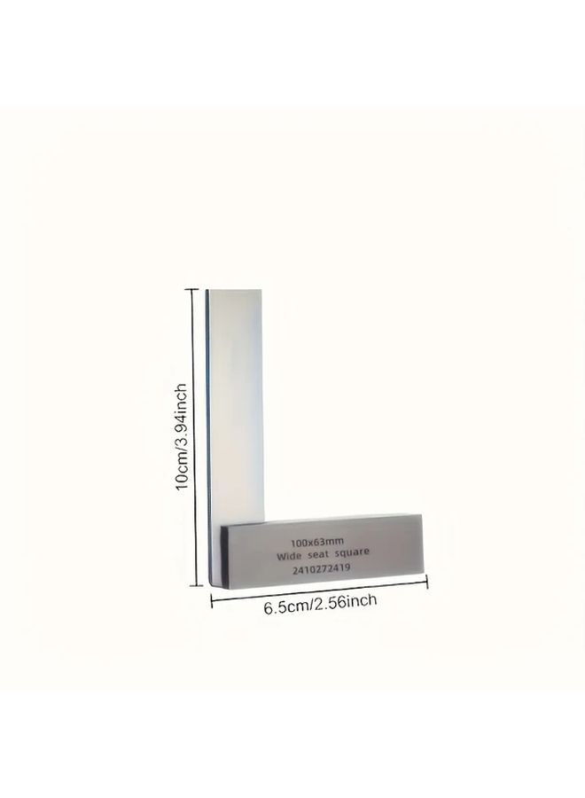 Stainless Steel 3.94 Inch 180 Degree Angle Protractor With 360 Degree Scale - Image 3