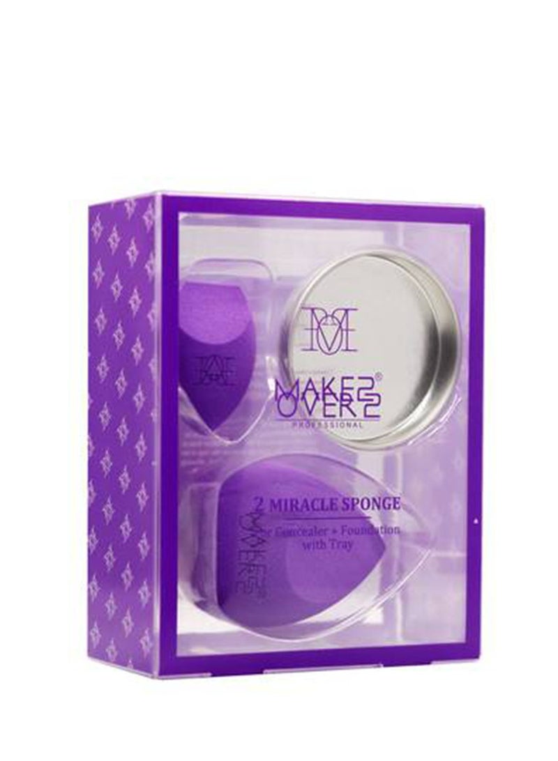 ميك اوفر22 اسفنجة ثنائي خافي عيوب ميراكل  وتحديد الوجهة MS-03 - ميك أوفر 22 - Image 2