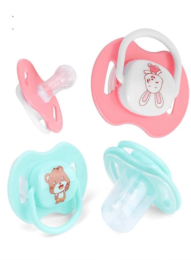 JUSTLIST | Panda Teething Baby Pacifier with Ring - Food Grade PP Silicone Orthodontic Soother, Cute Panda Design for Toddlers and Babies (Pack of 2) - Image 1