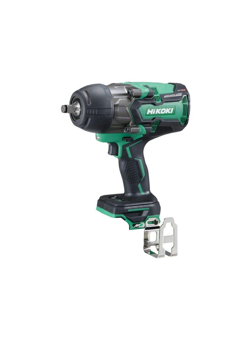 مفتاح تأثير لاسلكي بدون فرش من هيكوكی WR36DAWRZ، 36 فولت ليثيوم أيون، 1100 نيوتن متر عزم دوران قوي، بطارية 2.5Ah، 19 مم (3/4") دفع مربع – أداة كهربائية احترافية ثقيلة