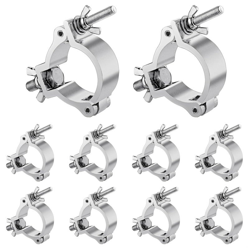Aluminum O Clamps 220lb Capacity 10 Pack for Stage Lighting 1.89 2.05 Inch Pipe - Image 4
