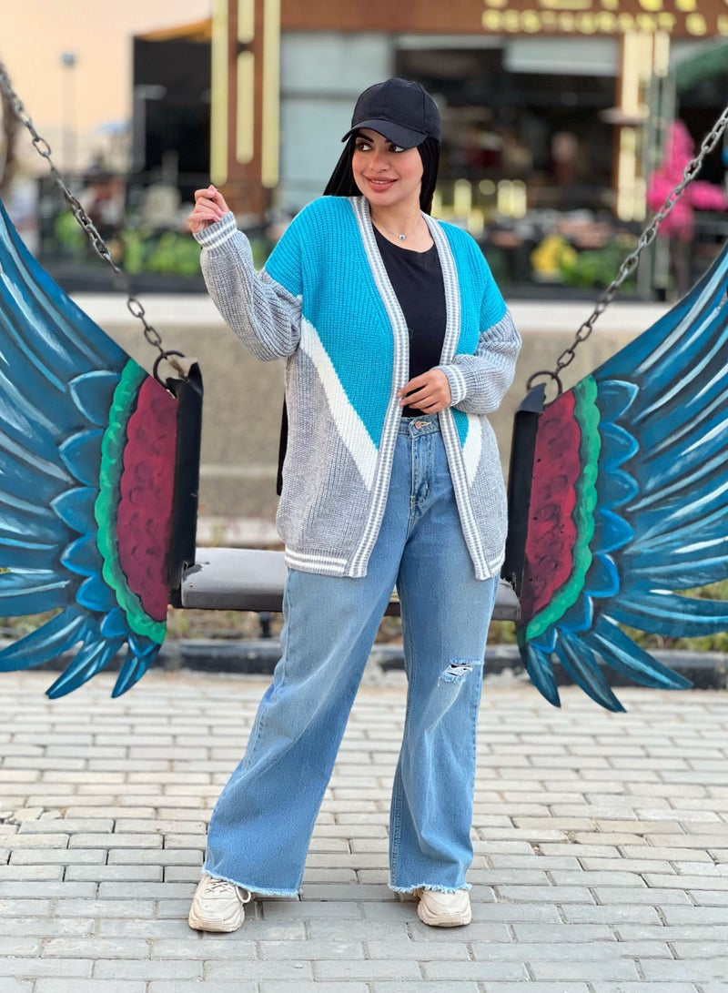 Puritopia Open Multicolor Trico Jacket - Image 1