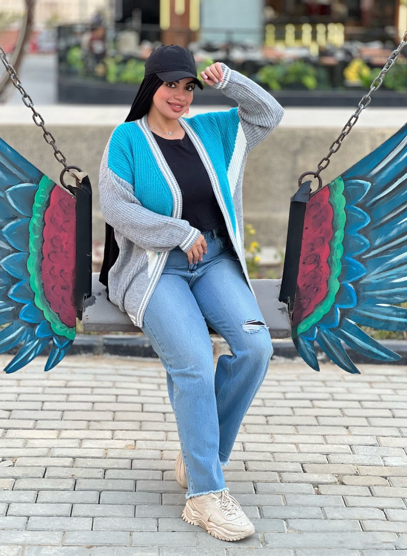 Puritopia Open Multicolor Trico Jacket - Image 2