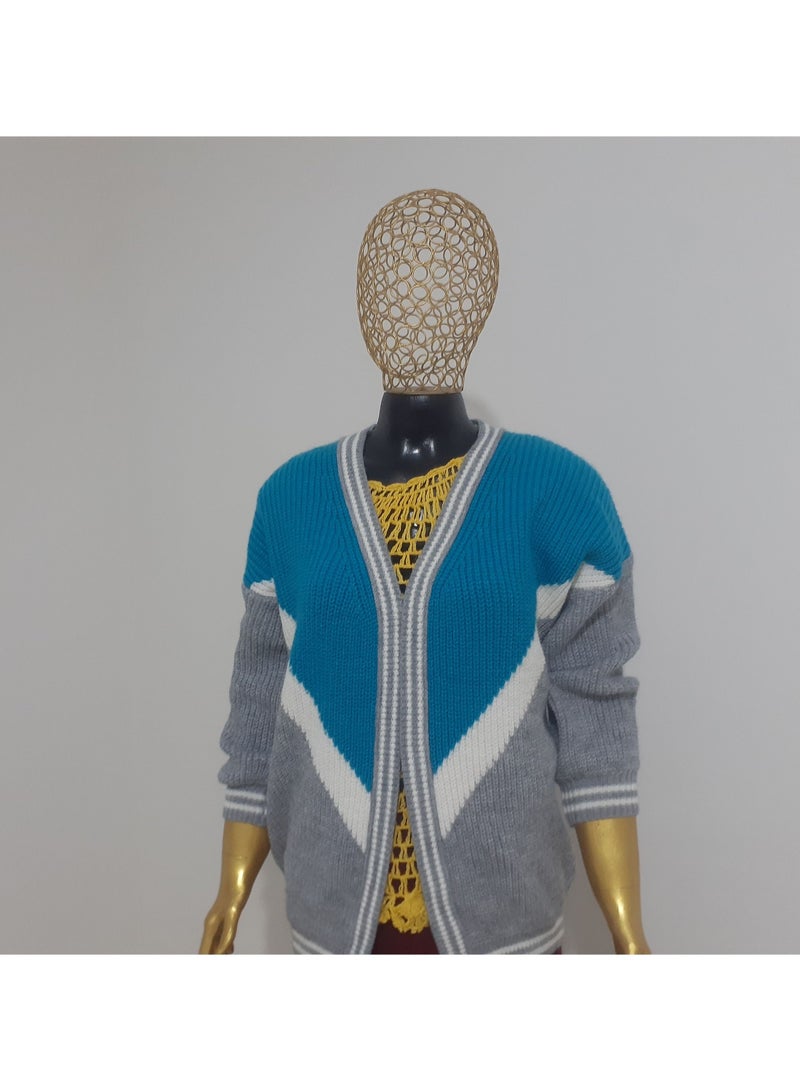 Puritopia Open Multicolor Trico Jacket - Image 3