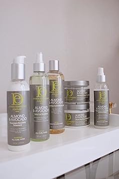 Design Essentials جيل تحديد التجاعيد المضاد للتجاعيد من تصميم أساسيات الشعر الطبيعي باللوز والأفوكادو 345 جرام - Image 5