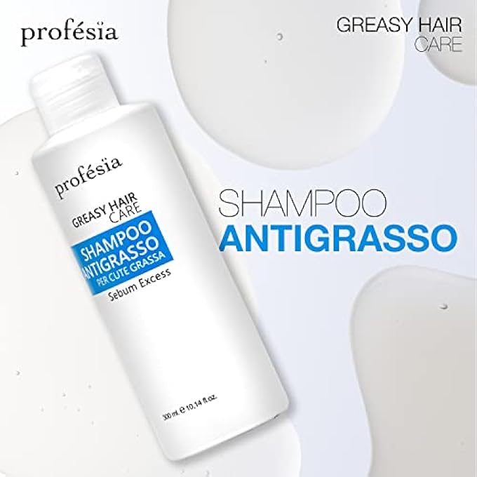SHAMPOO OILY HAIR 300 ML - SHAMPOO FOR MEN AND WOMEN GENTLE, BALANCING, PROFESSIONAL SEBO-REGULATING - ANTI FAT SHAMPOO - Image 3