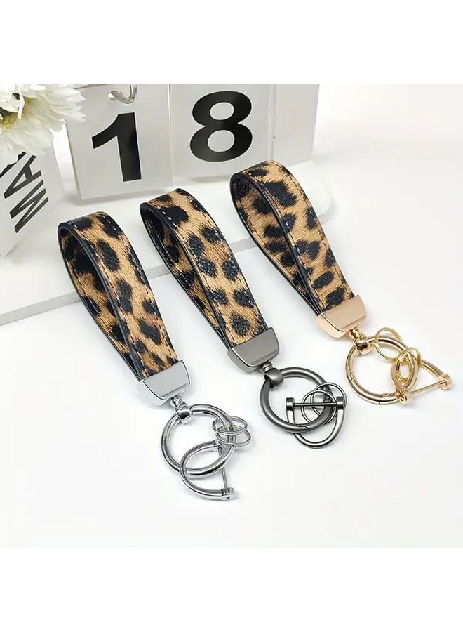 Goldlen Rhinestone Creative Minimalist Car Keychain Pendant Fashionable Wrist Lanyard For Couples High End Trendy Gift Car Pendant Keychain Accessories Fashion Accessory Stylish Durable Decorative Keyring - Image 5