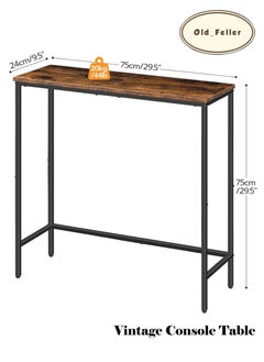Old_Feller Vintage Table Simple Sofa Table Home Coffee Corner Display Entryway Table for Couch Hallway Entrance Living Room  - Image 2