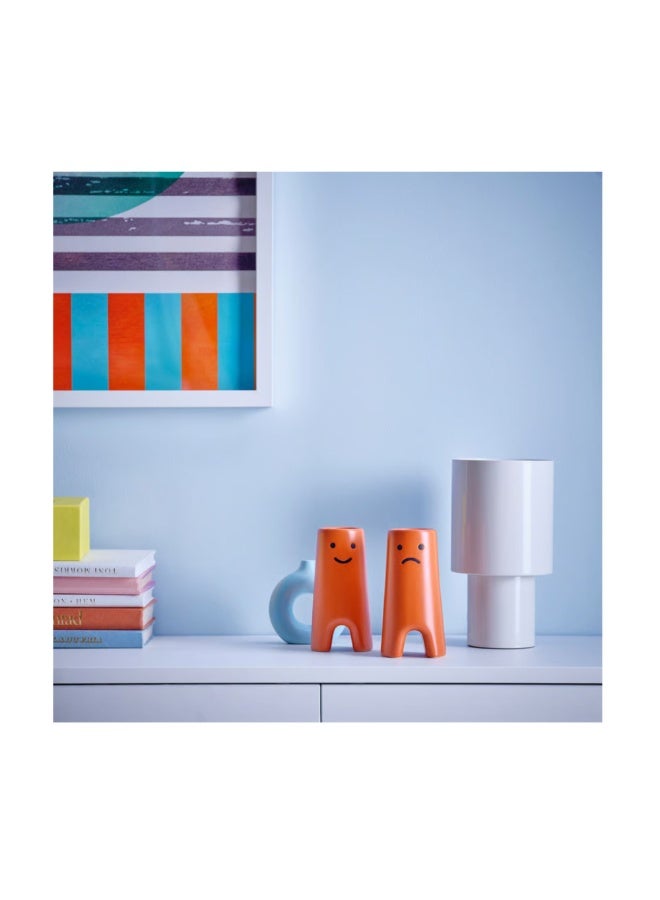 FRÖVÄXT Vase, brown-orange, 14 cm - Image 5