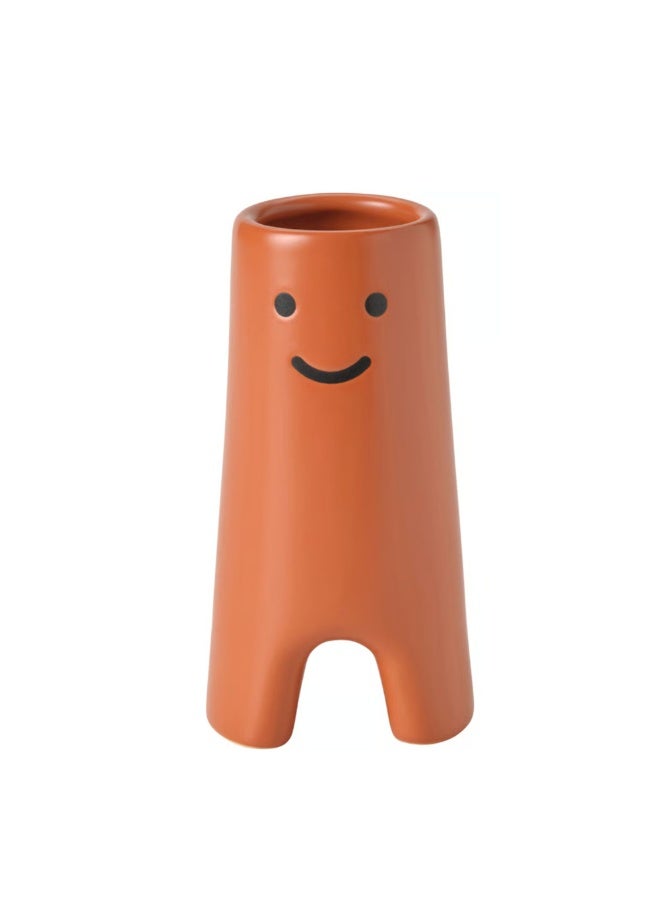 FRÖVÄXT Vase, brown-orange, 14 cm - Image 2