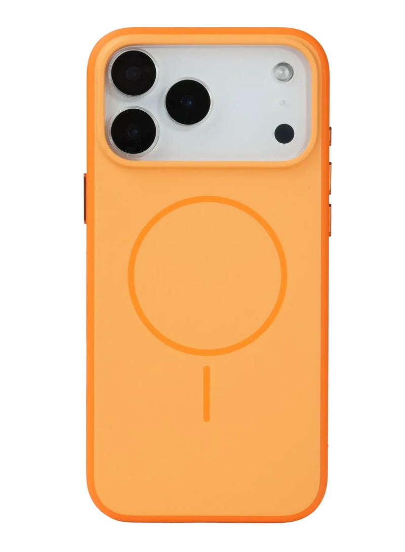URR LAMDA Matte Case for iPhone ‏17 Pro Max - Orange - Image 1