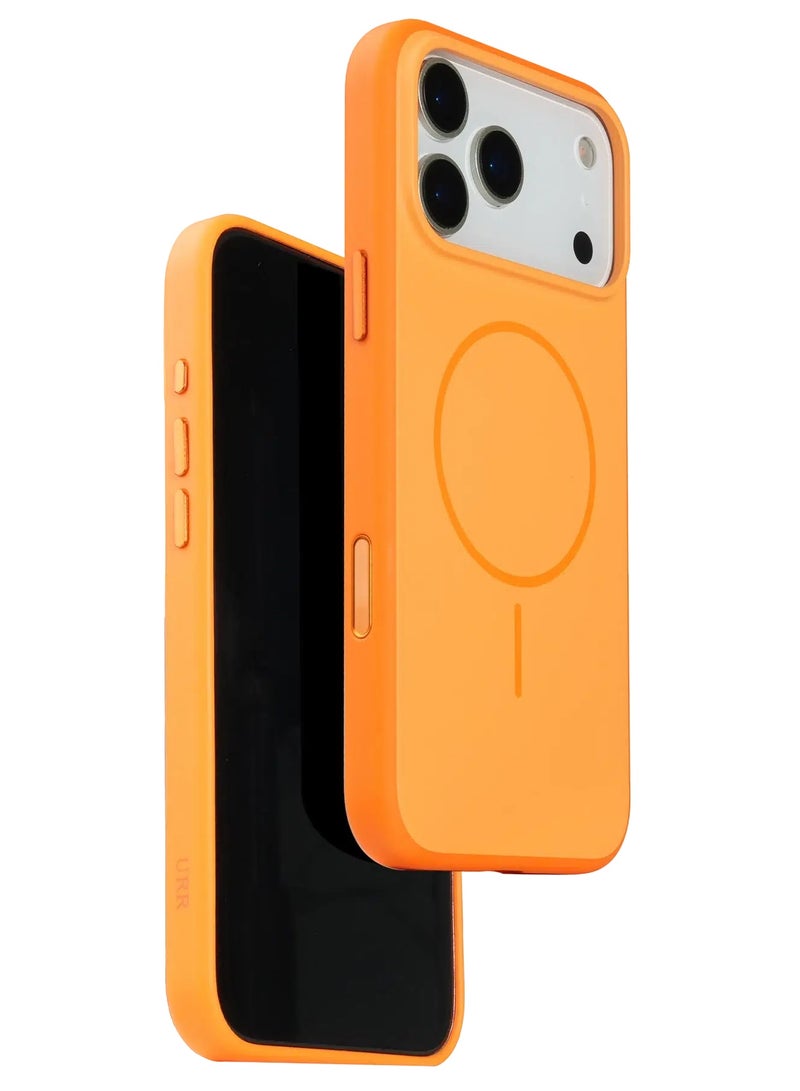 URR LAMDA Matte Case for iPhone ‏17 Pro Max - Orange - Image 3