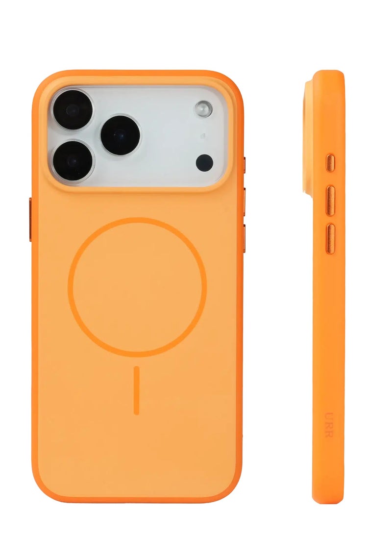 URR LAMDA Matte Case for iPhone ‏17 Pro Max - Orange - Image 2